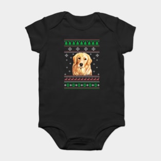 Cute Golden Retriever Dog Lover Ugly Christmas Sweater For Women And Men Funny Gifts Baby Bodysuit